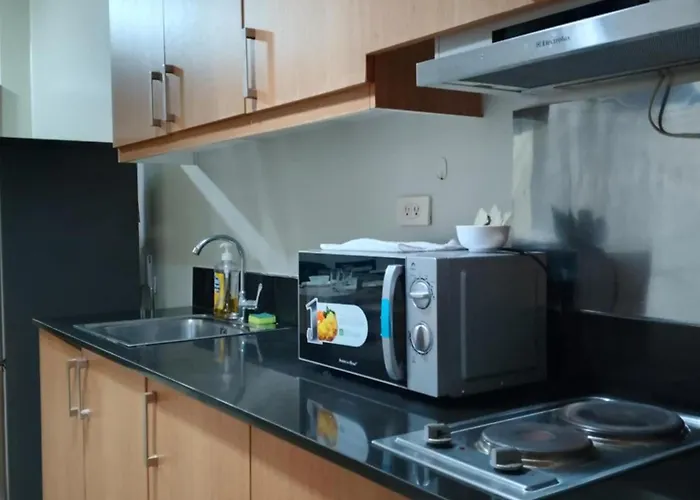 349-1br 1bed Quenn 1sofa Bed 2extra Mattress Moa View With Balcony マニラ市
